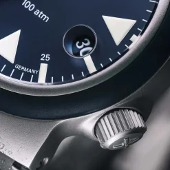 Mühle-Glashütte | S.A.R. Rescue Timer Nautical Blue Rubber | M1-41-02-KB-II