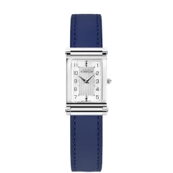 MICHEL HERBELIN – Antarès Rectangular Steel Blue Strap Combination COM.17048/28.39A
