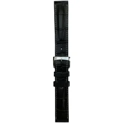 MICHEL HERBELIN – Black Crocodile Grain Leather Strap 18mm 12443 – 18 597 NOIR 16
