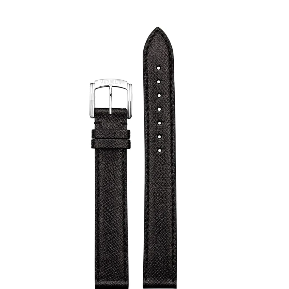 MICHEL HERBELIN – Black Leather Strap 15mm 17049 15 449 NOIR 14