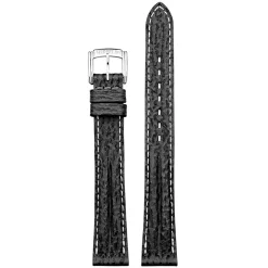 MICHEL HERBELIN – Black Sharkskin Newport Leather Strap 14mm 12855 – 14 993 NOIR 12