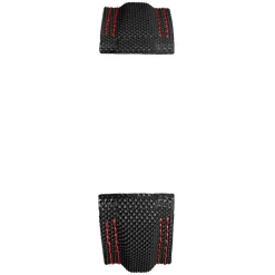 MICHEL HERBELIN – Black Techno Red Stitch Newport Strap 22mm 36656 – 22 656 NORO 18