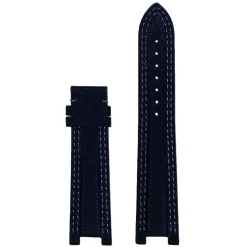 MICHEL HERBELIN – Black Techno Blue Stitch Newport Strap 21mm 36655 – 21E655 TECH 18