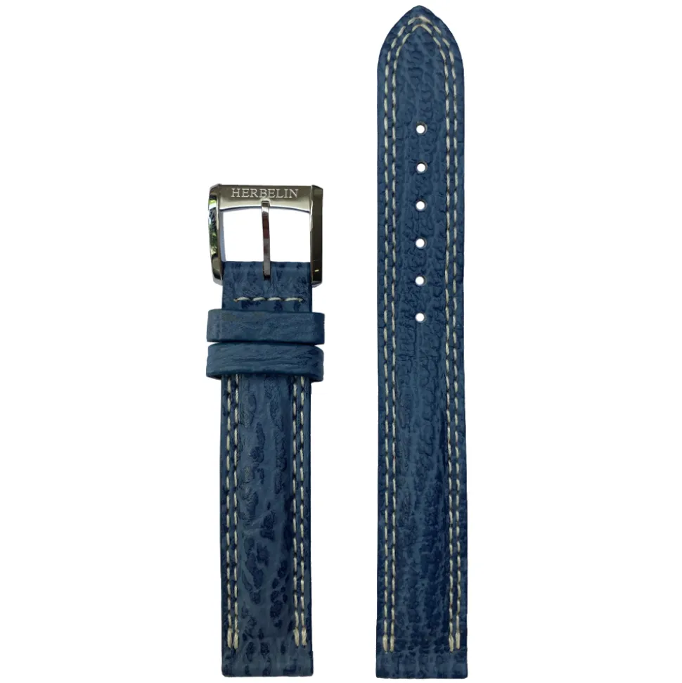 MICHEL HERBELIN – Blue Newport Leather Strap 15mm 12866 – 15 995 BLEU 14