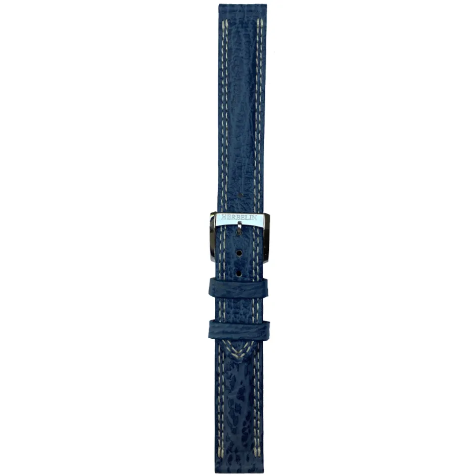 MICHEL HERBELIN – Blue Newport Leather Strap 15mm 12866 – 15 995 BLEU 14