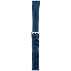 MICHEL HERBELIN – Blue Sharkskin Newport Leather Strap 18mm 12456 – 18 993 BLEU 14
