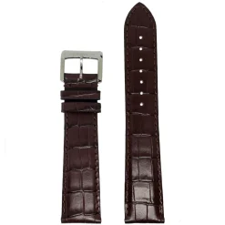 MICHEL HERBELIN – Brown Crocodile Grain Leather Strap 21mm 17468 – 21 468 MARO 18