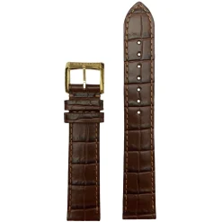 MICHEL HERBELIN – Brown Crocodile Grain Leather Strap 18mm 12443 – 18 597 GOLD 16
