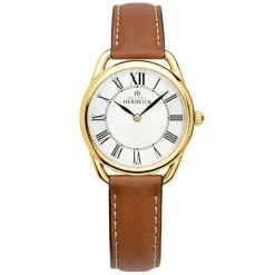 MICHEL HERBELIN – Equinoxe Leather Strap Watch 17497/P08GO