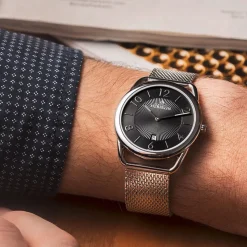 MICHEL HERBELIN – Equinoxe Black Dial Men’s Watch 19597/14B