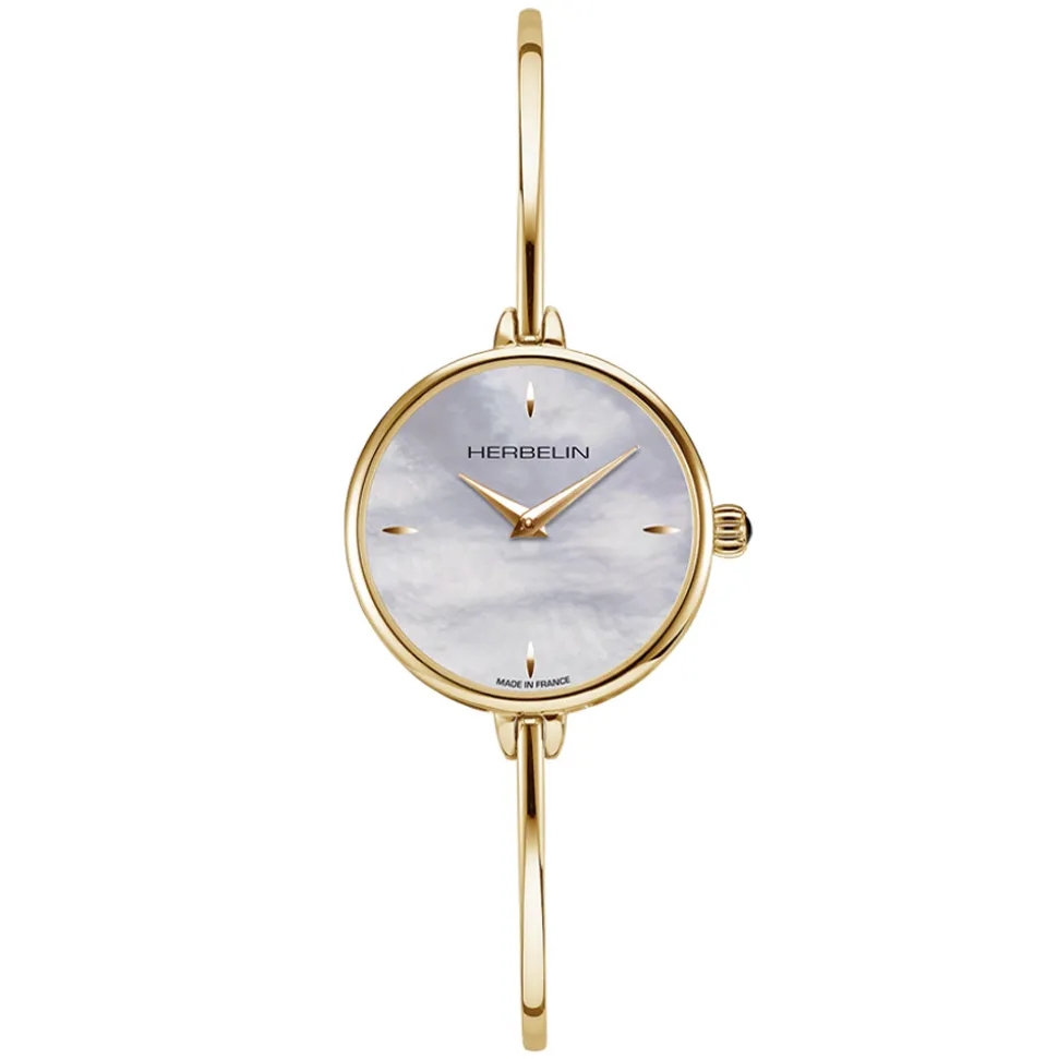 Michel Herbelin | FIL White Dial Bangle Watch | 17206/BP19