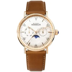 MICHEL HERBELIN – Inspiration Moon Phase Rose Gold PVD 12747PR11GD
