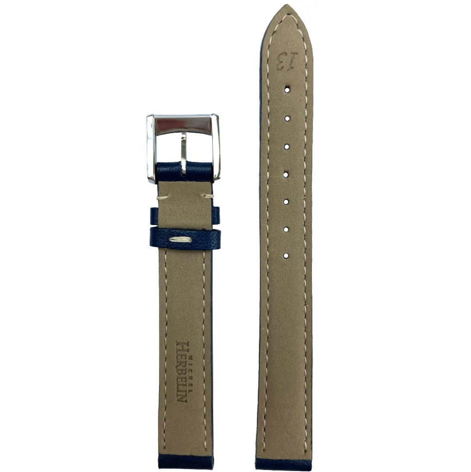 MICHEL HERBELIN – Navy Leather Strap 13mm 17437 – 13 212 BLEU 12