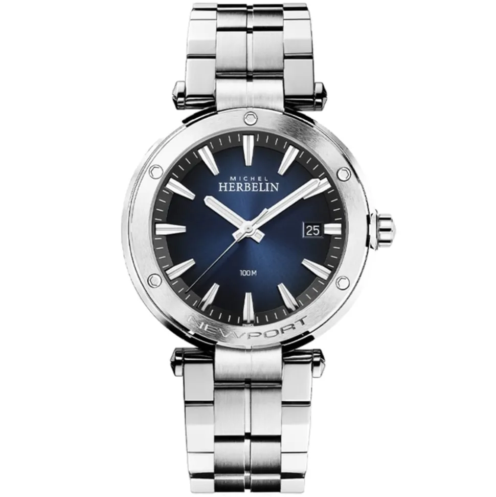 MICHEL HERBELIN – Newport Blue Dial Bracelet Watch 12288/B15