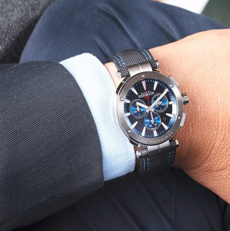 MICHEL HERBELIN – Newport Chronograph 37688/AG65