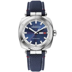 MICHEL HERBELIN – Newport Heritage Automatic Blue Strap Watch 1764/42