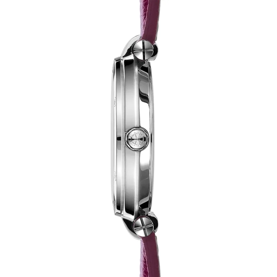 MICHEL HERBELIN – Newport Diamond Dial Fuchsia Strap Watch 14288/AP89FU