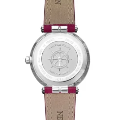 MICHEL HERBELIN – Newport Diamond Dial Fuchsia Strap Watch 14288/AP89FU