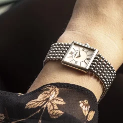 MICHEL HERBELIN – Perle Square Bracelet MOP Dial Watch 17493/B19