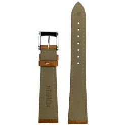 MICHEL HERBELIN – Tan Croco Grain Newport Leather Strap 18mm 12456 – 18 655 GOLD 14