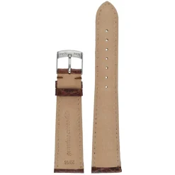 MILANO Mid Brown Italian Made Genuine Crocodile Watch Strap W678