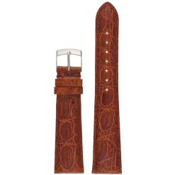 MILANO Tan Italian Made Genuine Crocodile Watch Strap W671