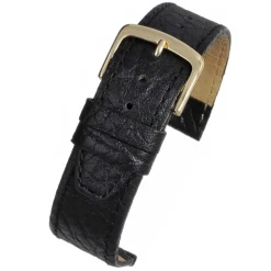 Miller | Black Vegetable Tanned Buffalo Grain Strap | W907