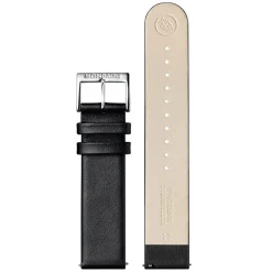 Mondaine | Black Vegan Grape Leather Watch Strap 20mm | FG3120.20Q