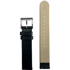 MONDAINE | Black Vegan Grape Leather Watch Strap 16mm FG3116.20Q