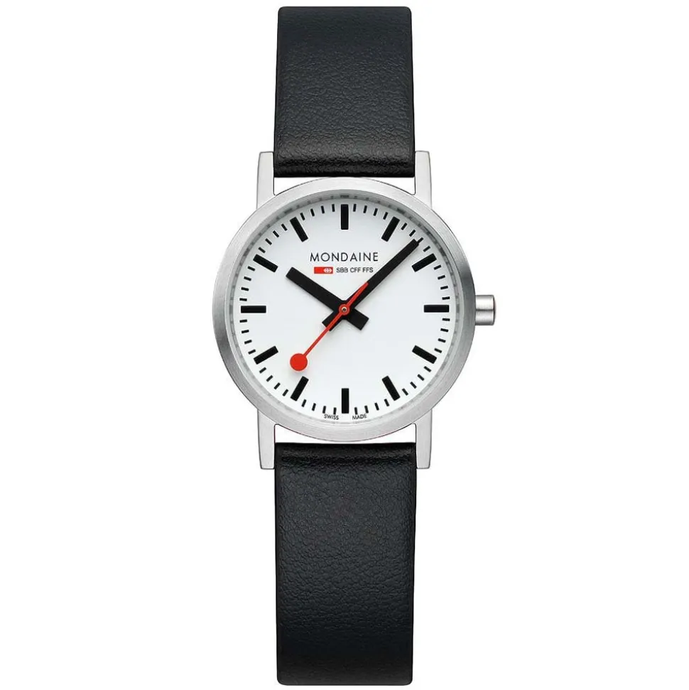 Mondaine | Classic 30mm Watch Vegan Grape Leather | A658.30323.16SBBV