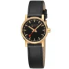MONDAINE – Evo2 30mm Gold Plated Black Strap MSE.30120.LB