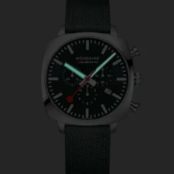 Mondaine | Grand Cushion Set Green 41mm | MSL.41460.LF.SET