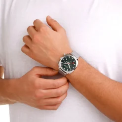 Mondaine | Grand Cushion Set Green 41mm | MSL.41460.LF.SET