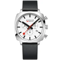 Mondaine | Grand Cushion Set Black Strap 41mm | MSL.41410.LBV.SET