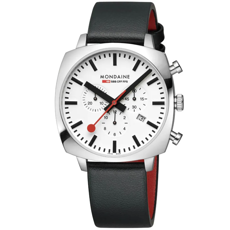 Mondaine | Grand Cushion Set Black Strap 41mm | MSL.41410.LBV.SET