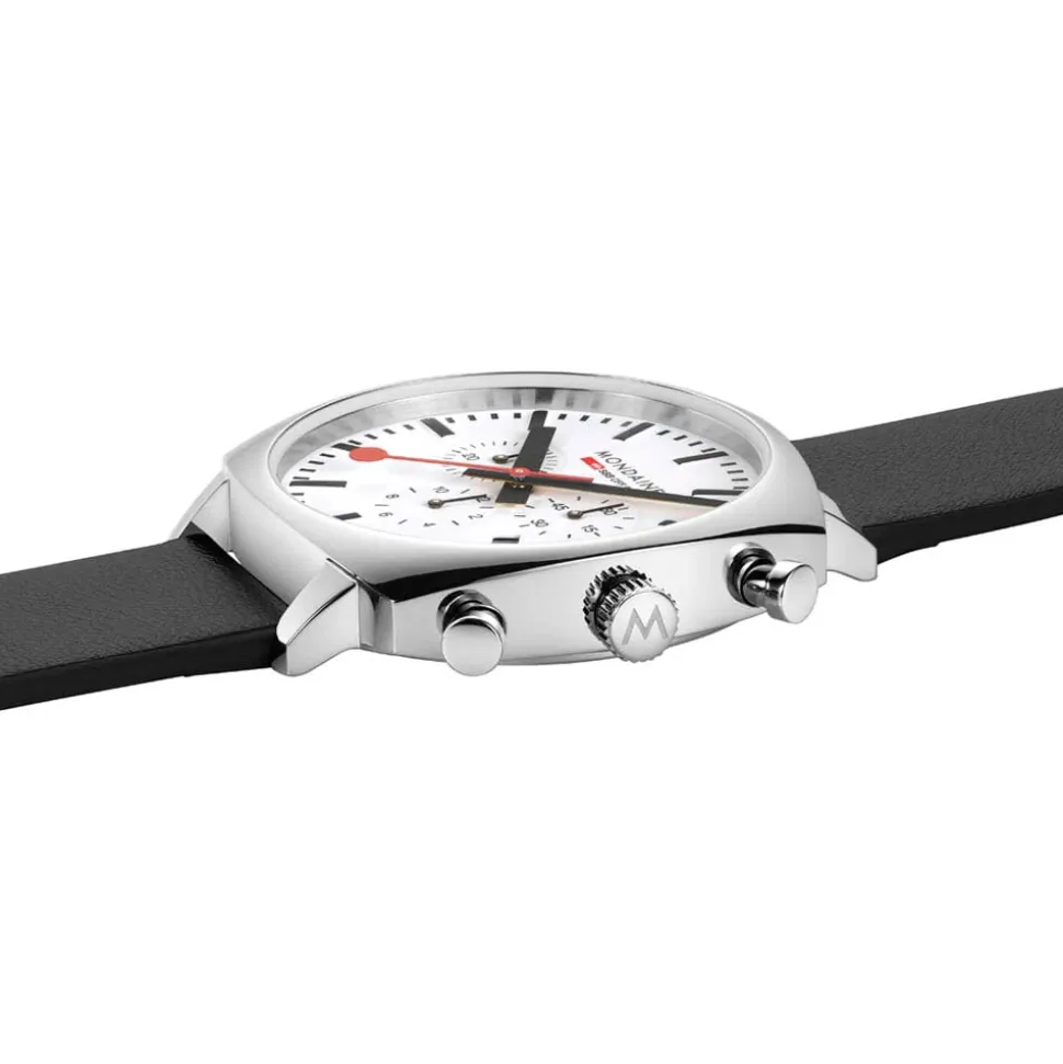 Mondaine | Grand Cushion Set Black Strap 41mm | MSL.41410.LBV.SET