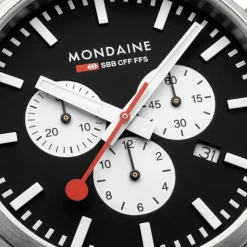 Mondaine | Neo 41mm Black Dial | MSD.41420.LBV