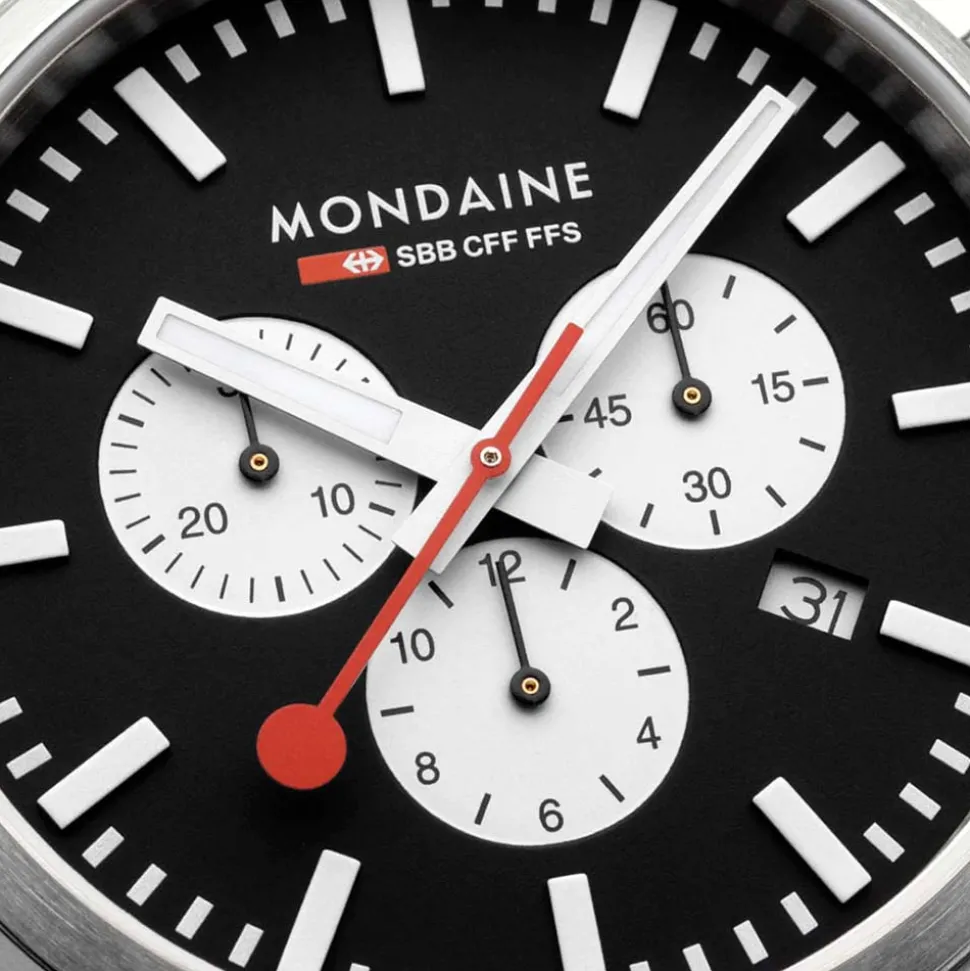 Mondaine | Neo 41mm Black Dial | MSD.41420.LBV