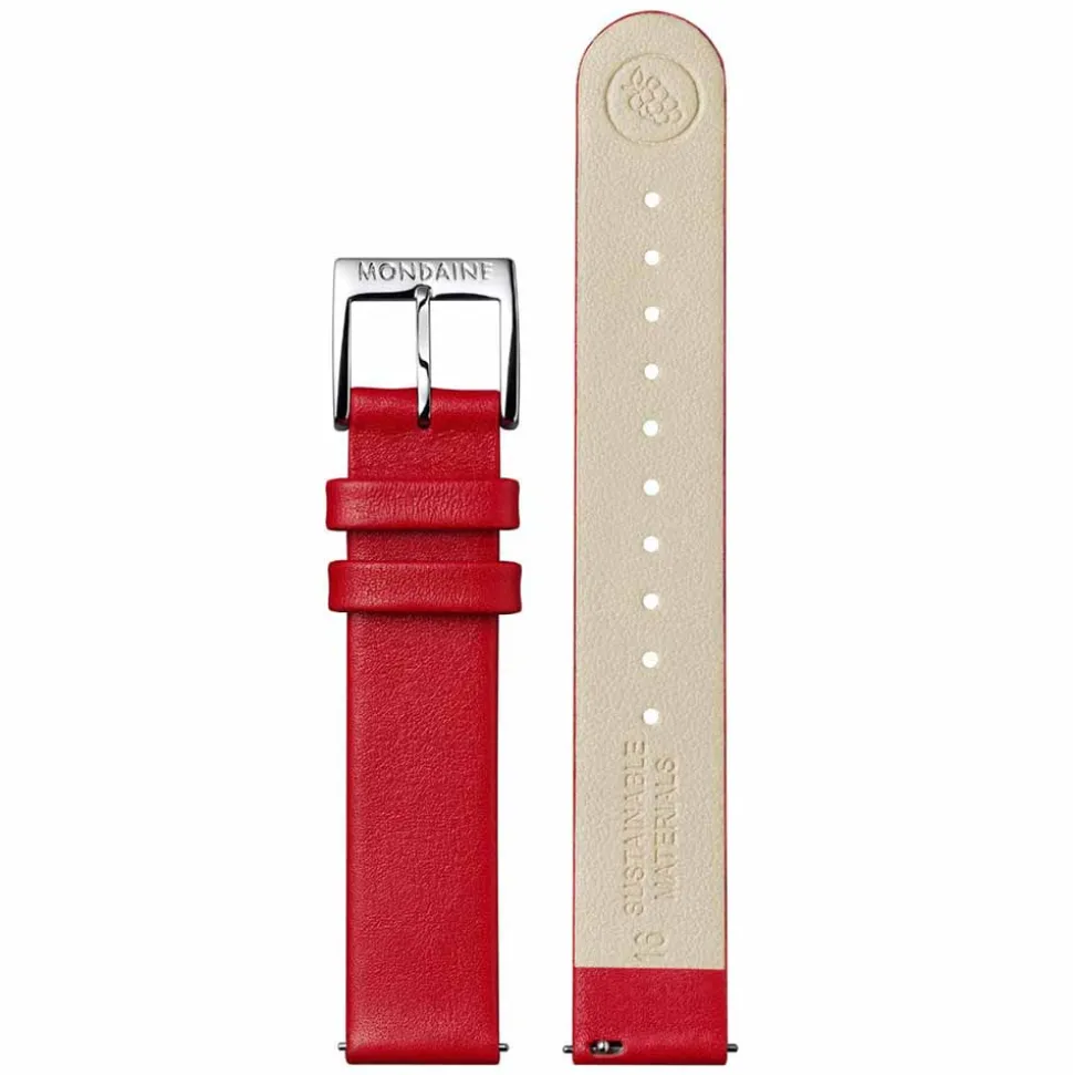 Mondaine | Petite Cushion 31mm Red Vegan Leather | MSL.31110.LCV