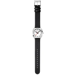 Mondaine | Petite Cushion 31mm Black Vegan Leather | MSL.31110.LBV