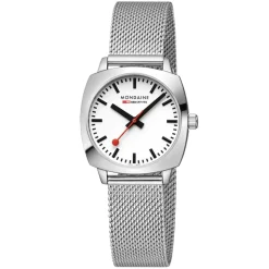 Mondaine | Petite Cushion 31mm Steel Mesh Bracelet | MSL.31110.SM