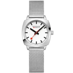 Mondaine | Petite Cushion 31mm Steel Mesh Bracelet | MSL.31110.SM