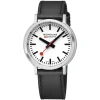 Mondaine | Stop2Go 41mm White Dial Black Strap | MST.4101B.LBV.2SE