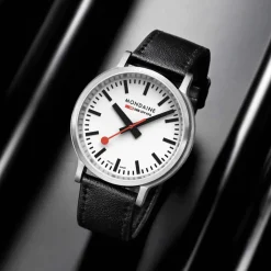 Mondaine | Stop2Go 41mm White Dial Black Strap | MST.4101B.LBV.2SE