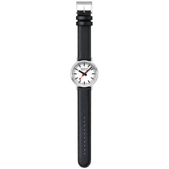 Mondaine | Stop2Go 41mm White Dial Black Strap | MST.4101B.LBV.2SE