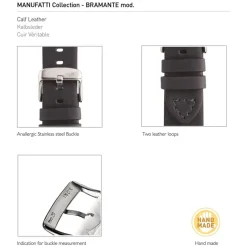 Morellato | Bramante Blue Vintage Calf Handmade Strap | A01X4683B90062