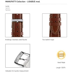 Morellato | Ligabue Brown Handmade Soft Lambskin Strap | A01X3495006030