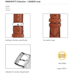 Morellato | Ligabue Tan Handmade Soft Lambskin Strap | A01X3495006041