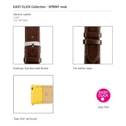 Morellato | Sprint Brown Calf Easy Click Strap | A01X5202875032