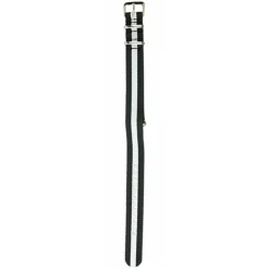 NATO Black and White Striped Nylon Watch Strap MOD11